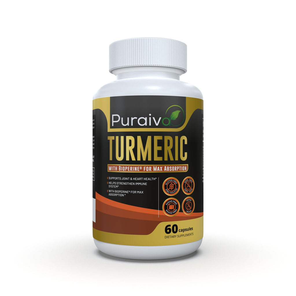 Turmeric - With Bioperine® - Puraiva Nutrition