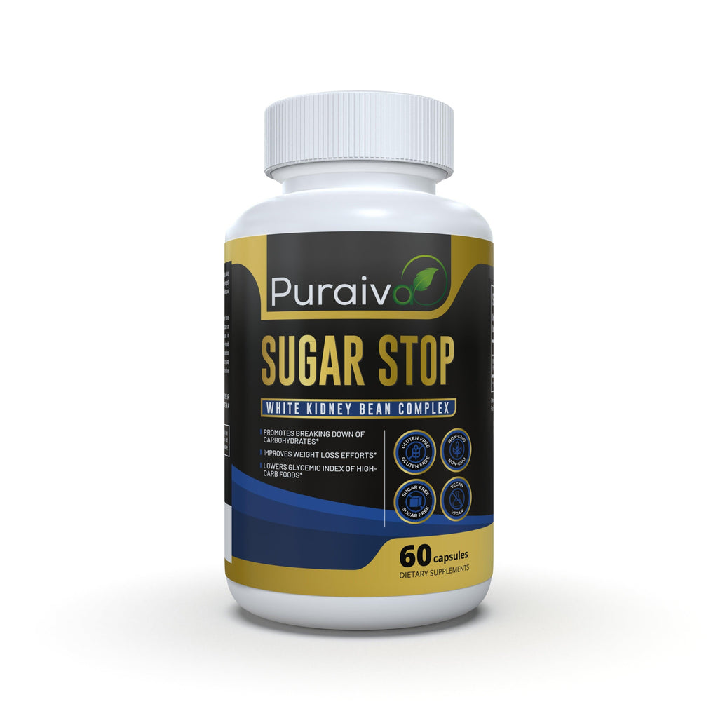 SUGAR STOP - WHITE KIDNEY BEAN COMPLEX - Puraiva Nutrition